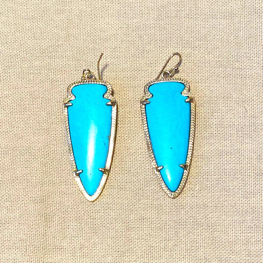 Kendra Scott Skylar turquoise earrings